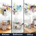 thumbnail image 7 of Sorbus Large Clear Stackable Makeup Storage Drawers, 2-Pack Plastic Pull-Out Organizer Bins, 7 of 7