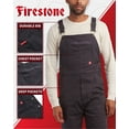 thumbnail image 2 of Firestone Mens Overalls - Water Resistant Mechanical Stretch Twill Bib Overalls Utility Jumpsuit (M-XXL), 2 of 7