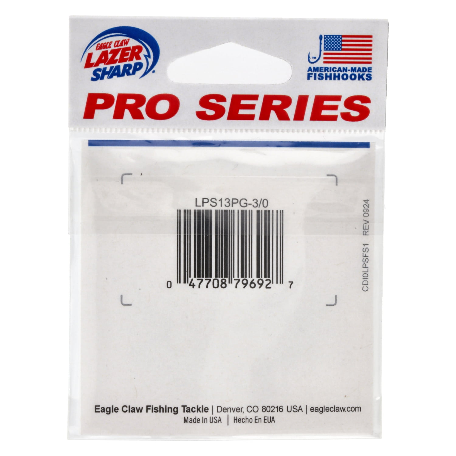 Lazer Sharp Pro Series Heavy Wire Flipping Hook – Molded Keeper – Size 3/0 - 5 Pack - Black