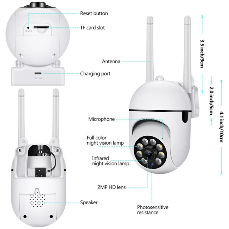 Caméra ip intérieure sans fil motorisée wifi mjpeg iphone ipad smartphone  blackberry