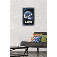 thumbnail image 5 of NFL Detroit Lions - Neon Helmet 23 Wall Poster, 14.725" x 22.375" Framed, 5 of 6
