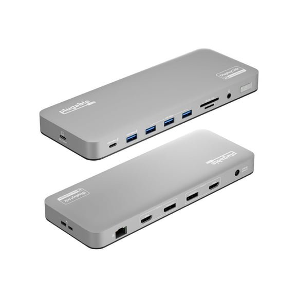 Plugable - station d'Accueil - USB-C / Thunderbolt 3 / USB 3.0 - 2 x HDMI, 2 x DP - 1GbE - 130 Watts