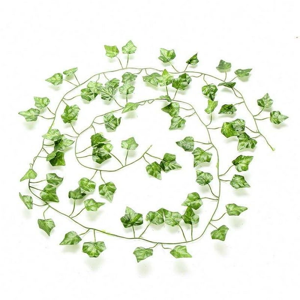 Plantas Artificiales, Vides Artificiales, Falso Hiedra Falsa Hojas Colgando Vegetación Guirnalda Planta de Vid para el Banquete de Boda Jardín Decoración de la Pared