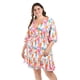 thumbnail image 4 of Vestido con olán Roman Fashion Tallas Extras 4284 Blanco flor 38, 4 of 6