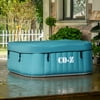 CO-Z 5ft Inflatable Hot Tub Set, 2-4 Person Spa with Energy Efficient Spa Cover, Massage Jets and All Accessories Teal