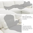 thumbnail image 4 of 86.5'' Chenille Modular Sectional Sofa with Storage Pockets, 5 Seat U Shaped Couch Set with Pillows, Free Combination, Modern Cloud Sofa with 2 Movable Ottoman for Living Room, Apartment, White, 4 of 9