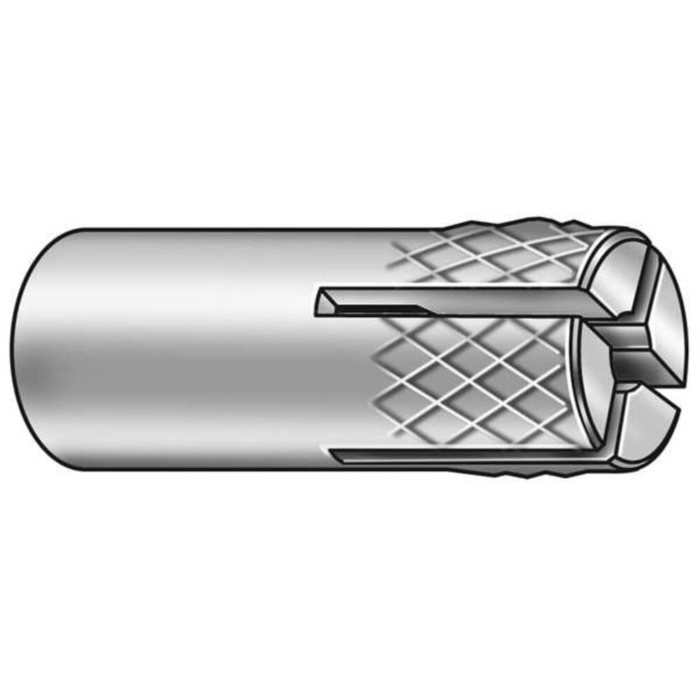 Multi-Set II Flush Embedment Anchor, 1/2" Dia, 1-5/8" L, 18-8 Stainless Steel Plain, 50 PK