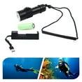 thumbnail image 2 of Led Scuba Diving Flashlight Torch Underwater 100M Waterproof Light Rechargeable, 2 of 17
