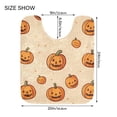 thumbnail image 5 of Yayeee Bath Rug for Bathroom Floor Non Slip Contour Fluffy Soft Absorbent Mat, 20"x24", Halloween Pumpkins Pattern, 5 of 7