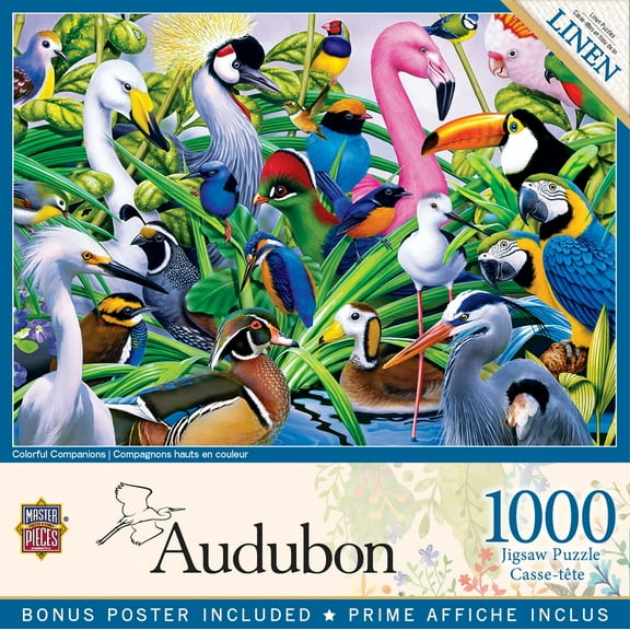 MasterPieces 1000 Piece Jigsaw Puzzle for Adults - Colorful Companions - 19.25"x26.75"