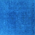 thumbnail image 1 of Ahgly Company Indoor Square Oriental Light Blue Industrial Area Rugs, 3' Square, 1 of 4
