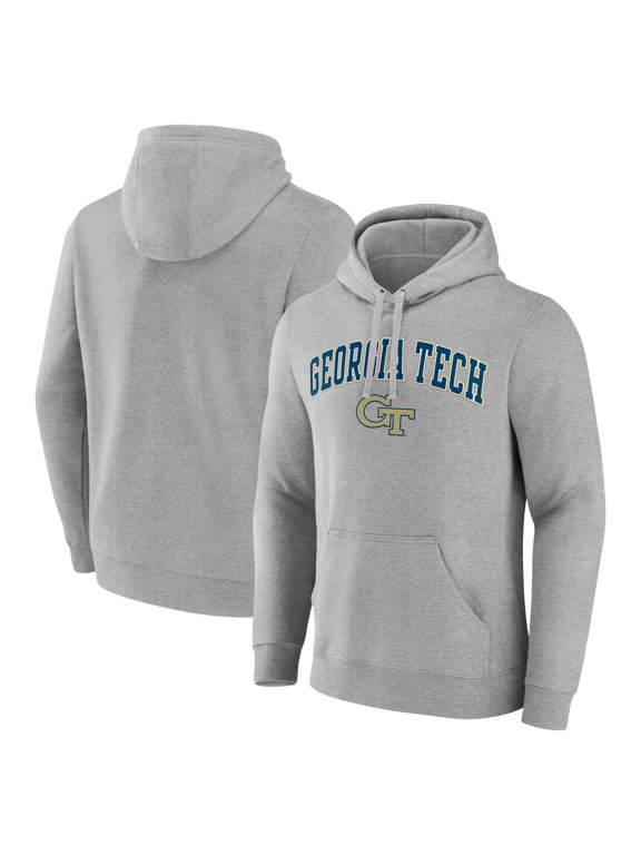 Men's Gray Georgia Tech Yellow Jackets Campus Pullover Hoodie