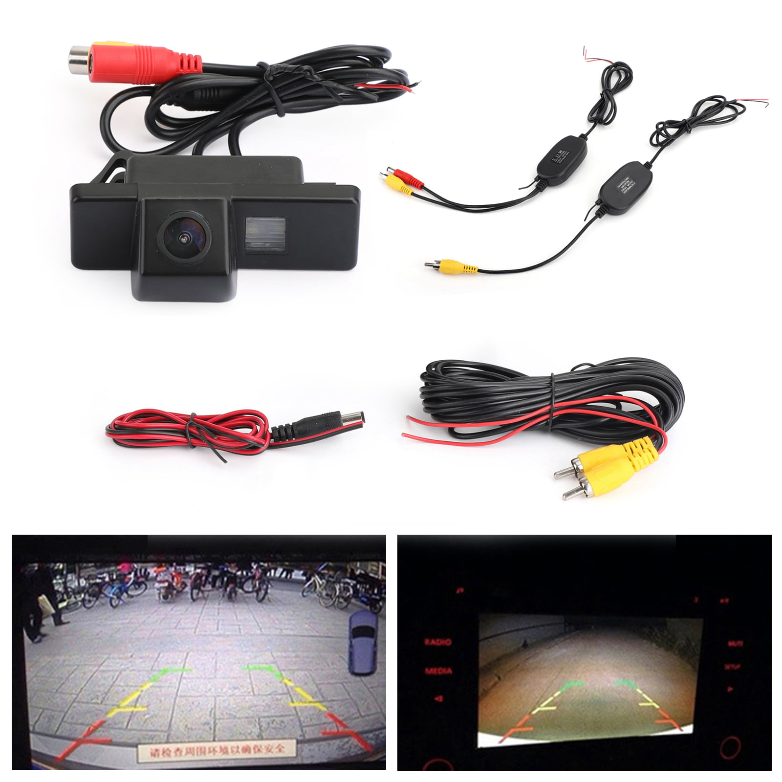 2.4G Reverse Car Wireless Camera Kits HD Fit for Nissan Qashqai J10 J13