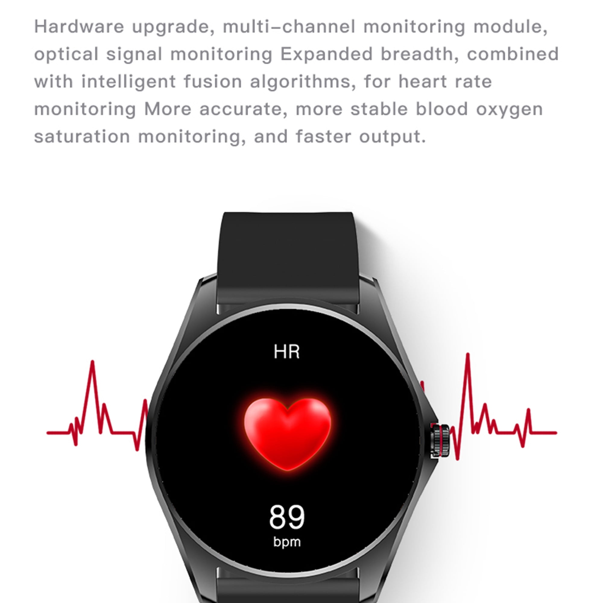 E EYAFA Ultra Thin Bluetooth Call Smart Watch V36 with 1.5 inch AMOLED Screen for Men and Women-Silver