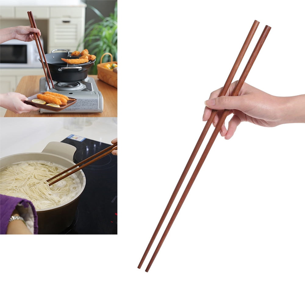 42cm 16.5" Wooden Durable Chopsticks Noodles Cooking Frying Cutlery Portable 