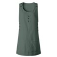 thumbnail image 4 of SMihono Summer Plus Size Dress for Women 2023 Été Confortable Décontracté Solide Col Rond Bouton Poche Robe Courte Robe, 4 of 6