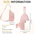 thumbnail image 5 of Sling Bag Crossbody Purse Fanny Pack for women Small Chest Bag Lightweight with Adjustable Strap Black, 5 of 8