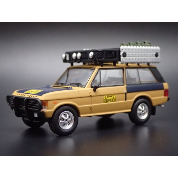 Open Box 1970-1994 RANGE ROVER CAMEL TROPHY 1981 1/64 SCALE DIORAMA DIECAST MODEL CAR