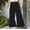 Black, variant on Capri Pants for Women Casual Loose Elastic Waist Cropped Wide Leg Pants High Elastic Palazzo Trousers with Pockets Capris
