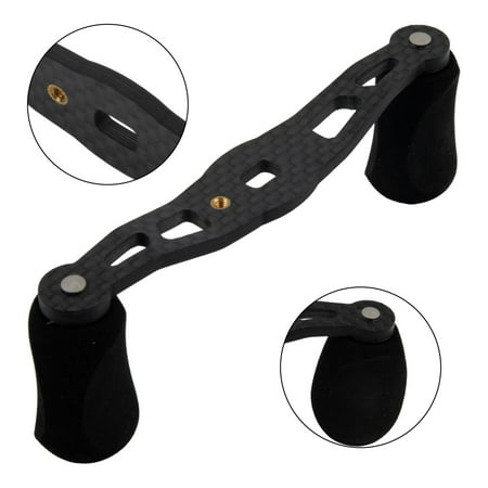 Carbon Fiber Left Right Diy Fishing Reel Handle Eva Knob Rocker Replacement 8X5Mm