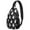 Halloween Ghosts and-1, variant on Sling Backpack,Halloween Ghosts and Skulls in Spider Webs Sling Bag with Water Bottle Holder,Waterproof Sling Bag for Men/Women with Headphone Jack for Hiking,Travel