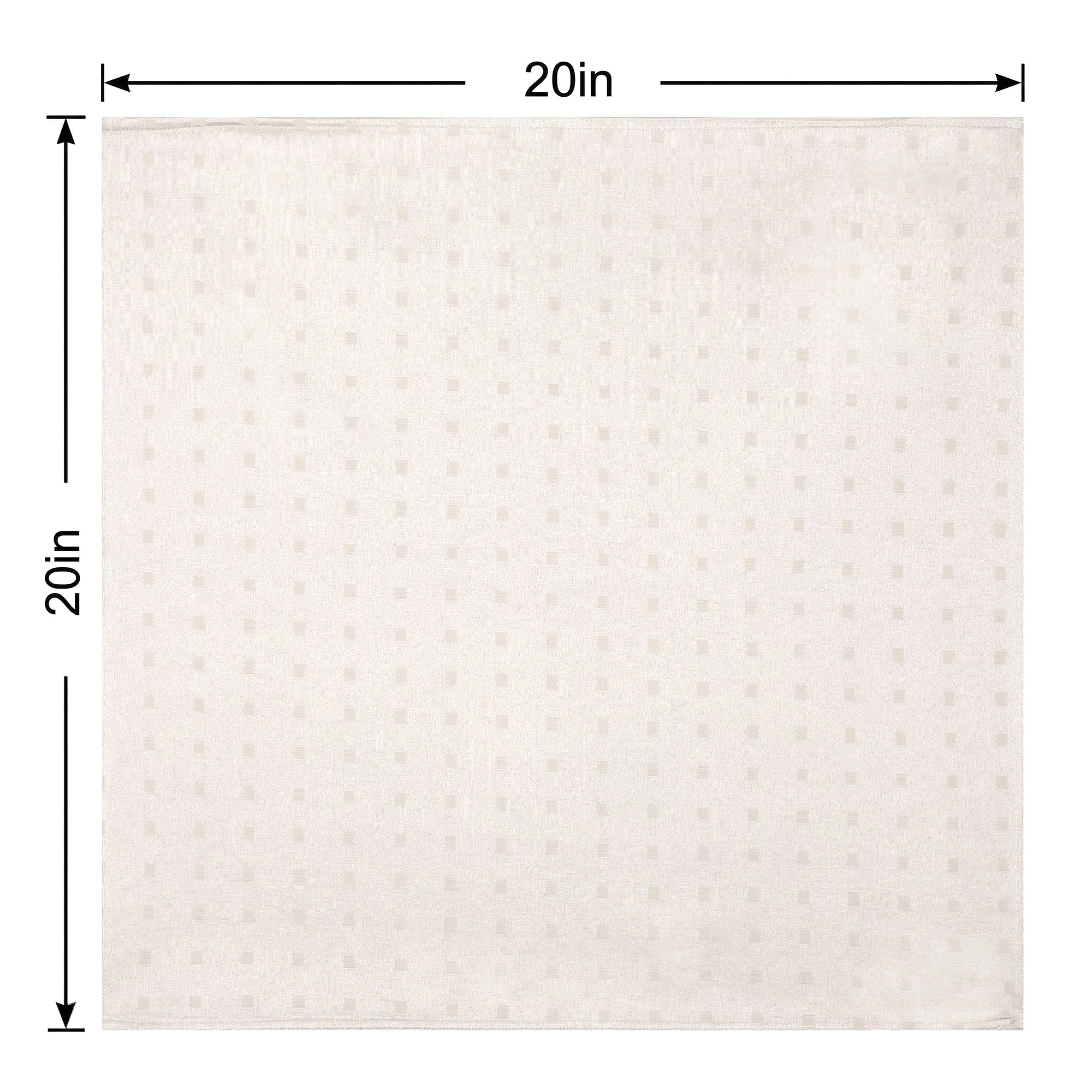 Unique Bargains 12Pcs Jacquard Washable Cloth Napkins Polka Dot 20x20inch