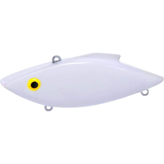 Bill Lewis Rat-L-Trap Lipless Crankbait White/Yellow Eye