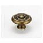 Traditional Round Knob, Antique English Matte, 0.88" H x 1" W x 0.56" D