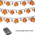 thumbnail image 3 of SLYNSHome Halloween Light String Decoration 118 inch Fall Pumpkin Maple Leaf String Lights for Thanksgiving Party Indoor Outdoor Decor, 3 of 6