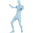 thumbnail image 2 of Tao Tao Full Bodysuit Unisex Spandex Stretch Adult Clothes Disappearing Man Body Suit, Second Skin Zentai Suit Halloween Clothes Light Blue S, 2 of 5