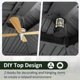 thumbnail image 6 of NETAJE 10x12 FT Hardtop Gazebo, Heavy Duty Gazebo with Aluminum Frame, Galvanized Steel Double Roof & Mosquito Net for Garden, Patio, Grey, 6 of 9