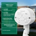 thumbnail image 3 of 2 Pack Motion Sensor, 180-Degree Replacement Motion Detector, Adjustable Time & Detection Sensitiity Up to 60 Feet Range, 3 Working Modes Pir Motion Sensor for Security Floodlight, White, UL Listed, 3 of 6