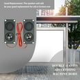thumbnail image 4 of Decodeary 2pcs Speaker Sound Unit Square Fittings Systems Volume Loudspeaker, 4 of 6