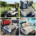 thumbnail image 6 of Golf Cart Seat Covers for 2 Seater,Marble Grey White Microfiber Cart Seat Towel Blanket,Abstract Cracked Crystal Gold Lines Absorbent Breathable Non Slip Bench Seats Protector for Golf Course 51"x31", 6 of 9