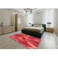 thumbnail image 4 of Ahgly Company Indoor Rectangle Patterned Ferrari Red Area Rugs, 2' x 4', 4 of 6