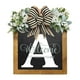 thumbnail image 2 of onlyliua ¡ ¡Promoción de Temporada! Corona Decorativa para Puerta de Entrada con Apellidos Durante Todo El Año, Placas Colgantes Delante de La Puerta, 2 of 3