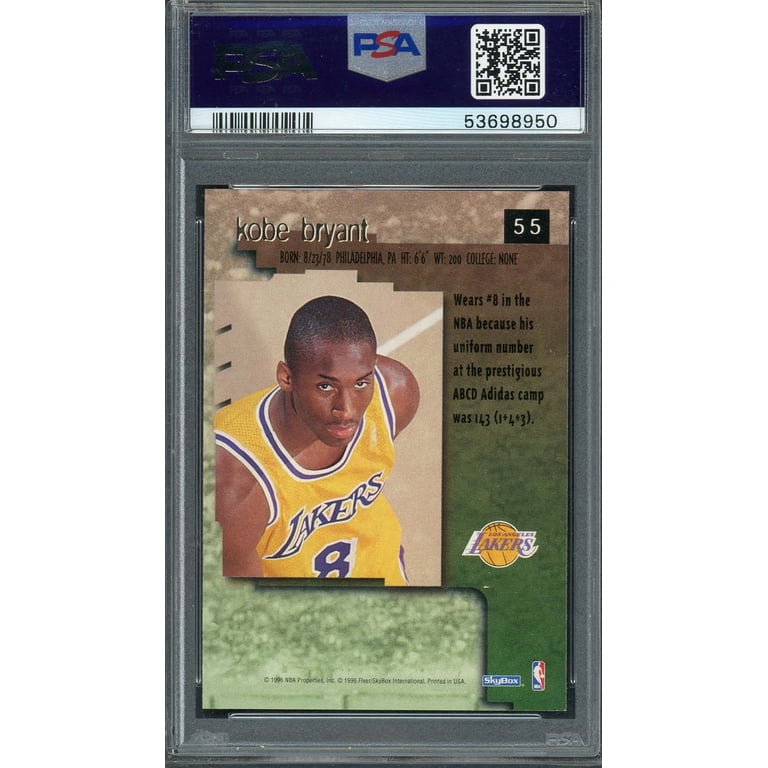 graded kobe bryant rookie card 1996-97 Collector's Choice #LA2 PSA 10 | Gem Mint 1996-97 Skybox Z-Force #142 Kobe