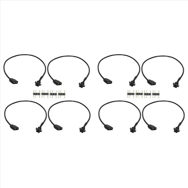 Cable de Extensión RGB de 8 Piezas, 5 V, 3 Pines A Conector ARGB Hembra SM de 3 Pines, Cable Adaptador Direccionable para Ventilador RGB, Tira de LED para PC