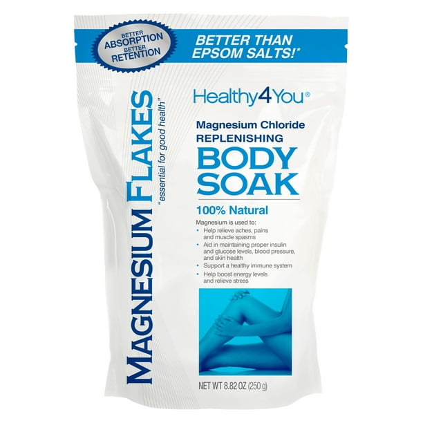 Healthy 4 You Magnesium Flakes Body Soak, 8.8 Oz