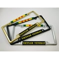 thumbnail image 6 of Vietnam Veteran - Domed Custom-Made Personalized Narrow (Thin) Top 4 Hole Metal Car License Plate Frame with Free caps - Black (Quantity: 1 Frame), 6 of 7