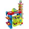 thumbnail image 2 of MEDca kids supermarket playset with play shopping cart set, toy cash register, scanner and play food, plastic, 2 of 2