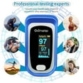 Fingertip Pulse Oximeter, Accurate SpO2 Reading, Oxygen Meter with Bag