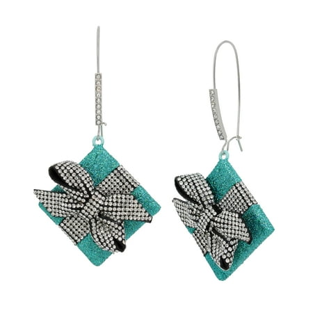 Betsey Johnson Womens Present Dangle Earrings C80