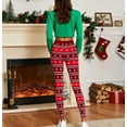 thumbnail image 5 of Dasayo Yoga Women Tights Tummy Control Stretchy Christmas Red Slim Fit Striped Comfortable Trousers Pants for Women XXXL, 5 of 9