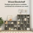 thumbnail image 6 of Bookshelf with Storage Bins, 20-Cube Storage Organizer with Back Panels, Modern Bookshelf for Bedroom, Multifunctional Display Cube Bookshelves for Living Room, Bedroom, Home Office, 6 of 6