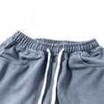 thumbnail image 3 of Men's Baggy Denim Pants Y2K Wide Leg Jeans Casual Loose Fit Drawstring Elastic Waist Skater Trousers Hip Hop Streetwear Relaxed Lounge Pants, 3 of 4