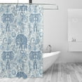 thumbnail image 2 of Coolnut Paisley Elephant Bathroom Waterproof Shower Curtain Set Bathtub Curtain with 12 Hooks for Bathroom Decor,Hotel,Room,60x72Inch, 2 of 6