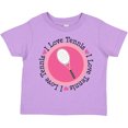 thumbnail image 3 of Inktastic I Love Tennis Pink Girls Toddler T-Shirt, 3 of 5