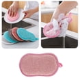 thumbnail image 4 of 8-shaped sponge wiping double-sided sponge dishwashing, pot cleaning, cleaning and cleaning clothPink, 4 of 4