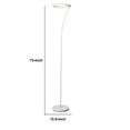 thumbnail image 5 of Torchiere Floor Lamp with Adjustable Disk Shade and Sleek Body, White - Saltoro Sherpi, 5 of 5